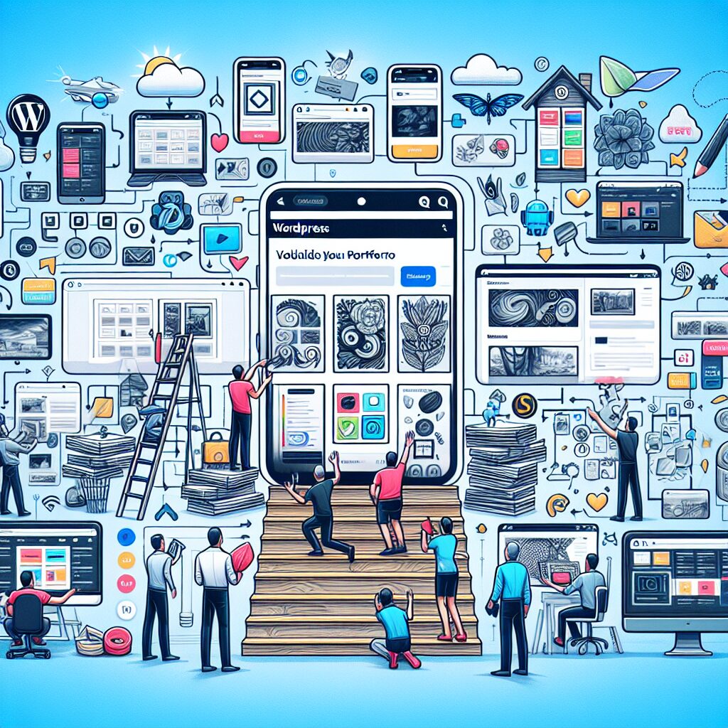 Building a Portfolio App with WordPress illustration