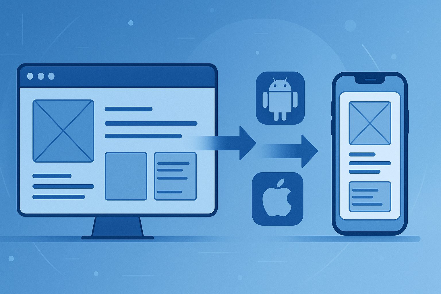 Illustration for article: How to Convert Your Website to a Mobile App — Complete Guide for 2026 — convert website to app complete guide 2026