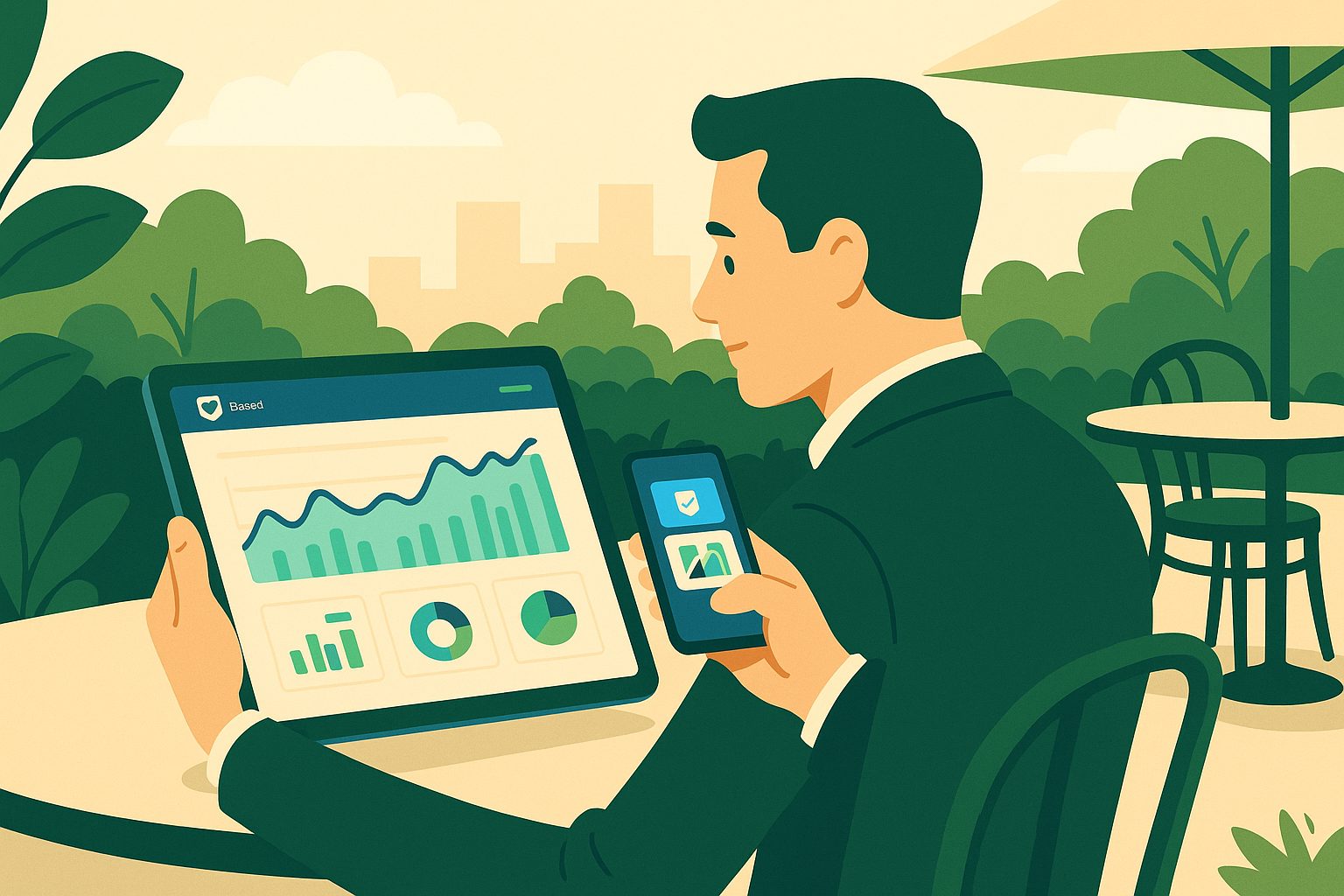 Illustration for article: Beyond the Browser: The Strategic Business Case for Transforming Your Base44 Site Into a Mobile App — why businesses should transform Base44 sites into mobile apps