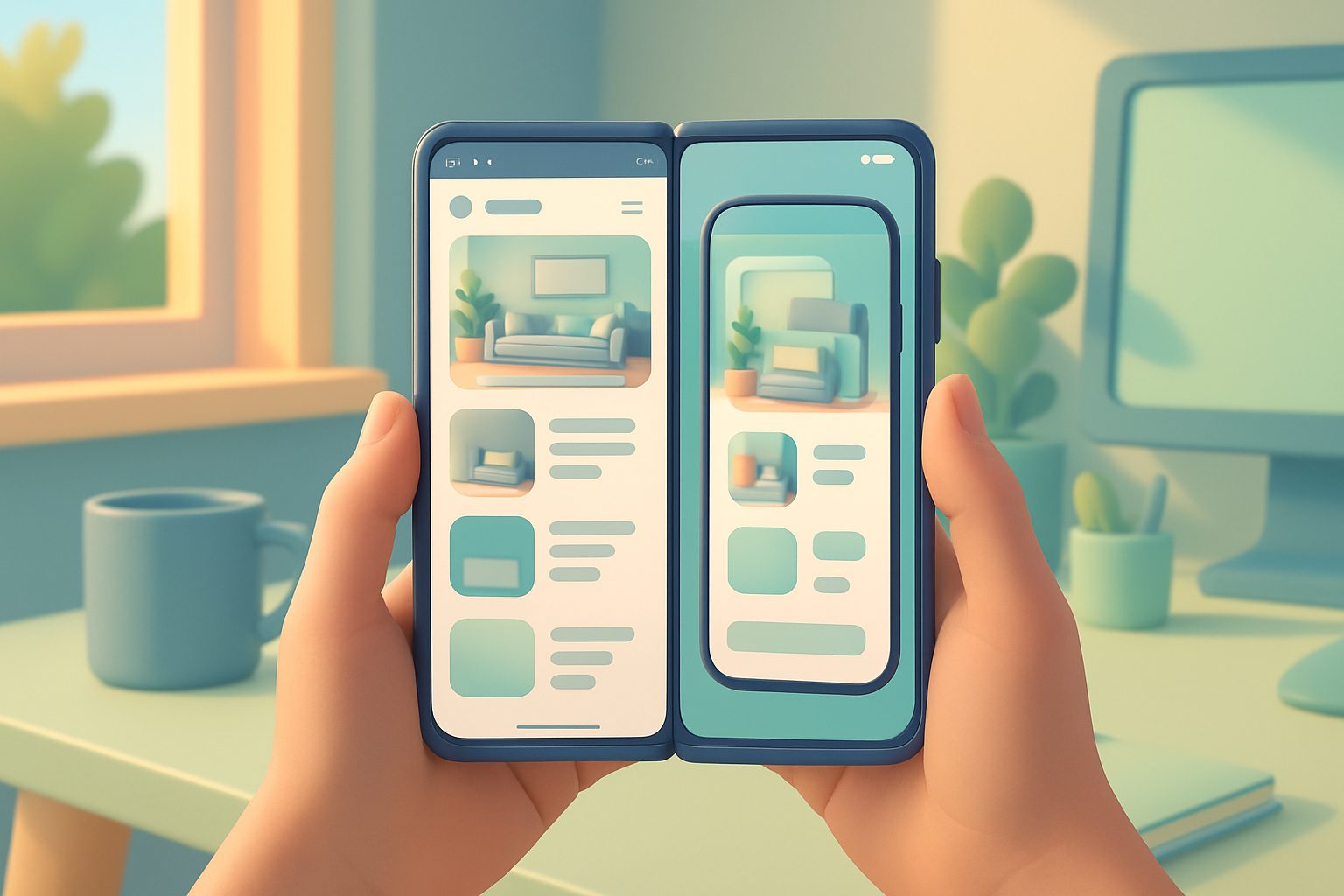 Illustration for article: From Website to Real App—A Transparent, Side-by-Side Preview (No Coding, No Surprises) — turn website into app without coding