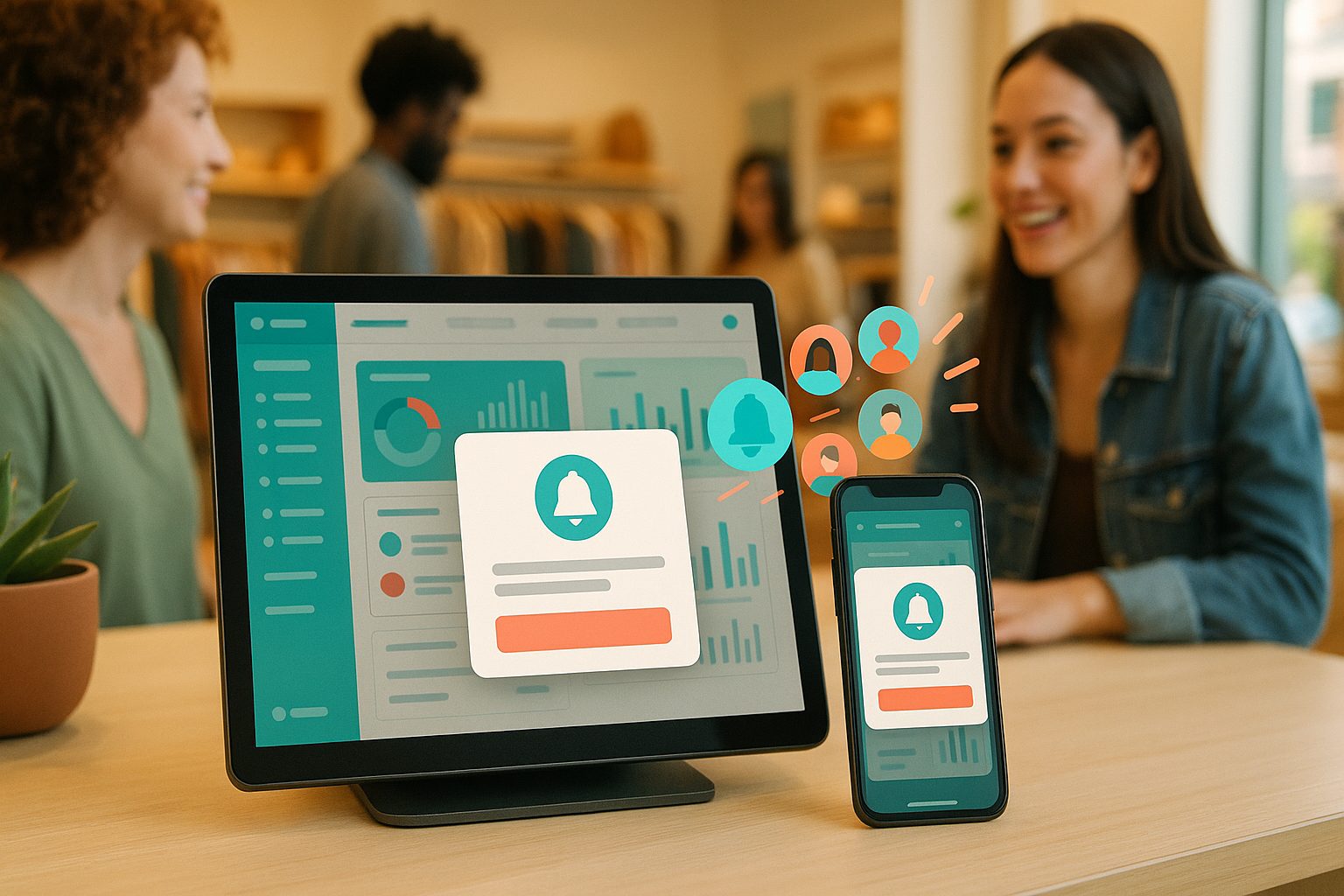Illustration for article: How Push Notifications Supercharge Engagement After Turning Your Website Into an App (With Real-World Tactics for Owners) — how push notifications increase app engagement