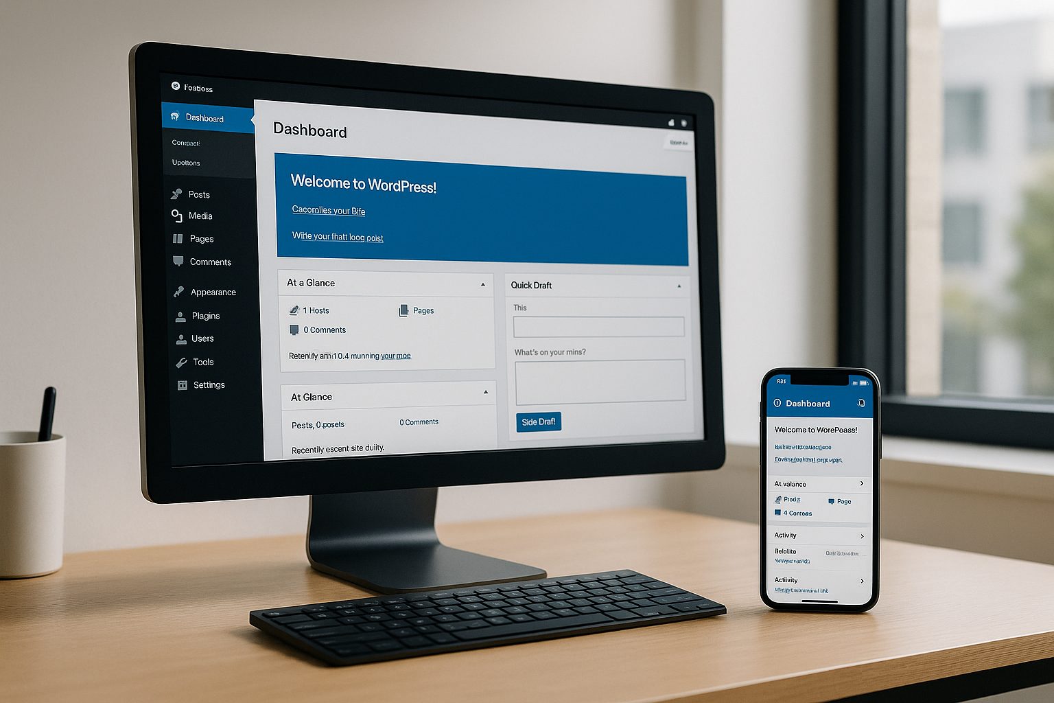 Illustration for article: How to Make a WordPress Site App Without Plugins: The Owner’s Guide to Plugin-Free Conversion