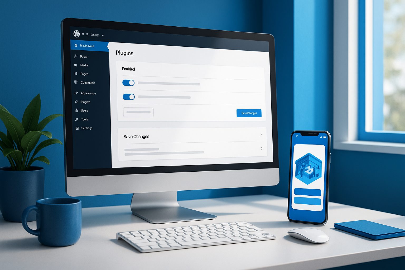 Illustration for article: How to Turn Your WordPress Site Into a Real Mobile App: The Transparent, Plugin-Connected Workflow — how to turn WordPress site into app