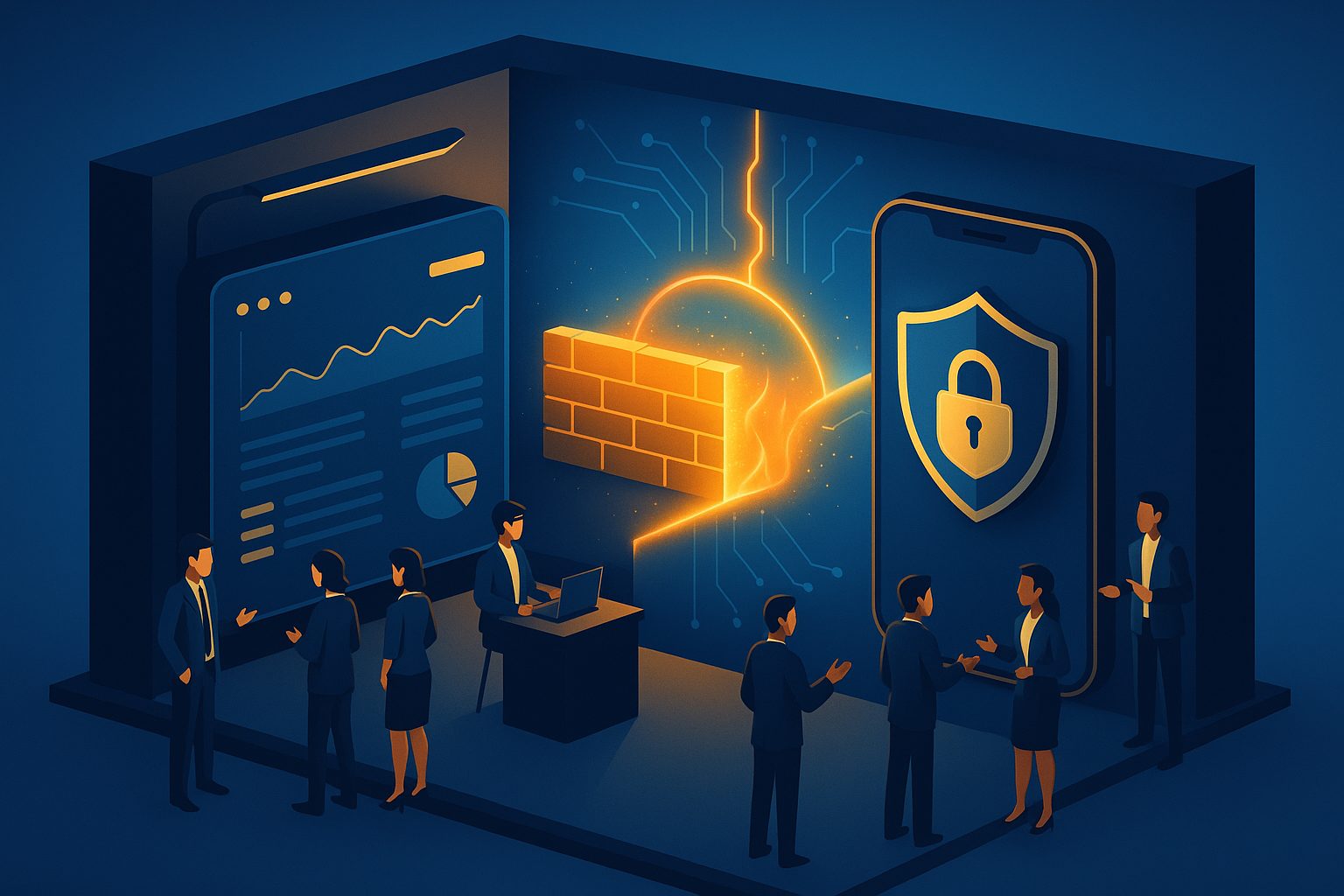 Illustration for article: Securing Your Website-Based Mobile App: Practical Security Steps for Non-Coders — mobile app security best practices for website-based apps